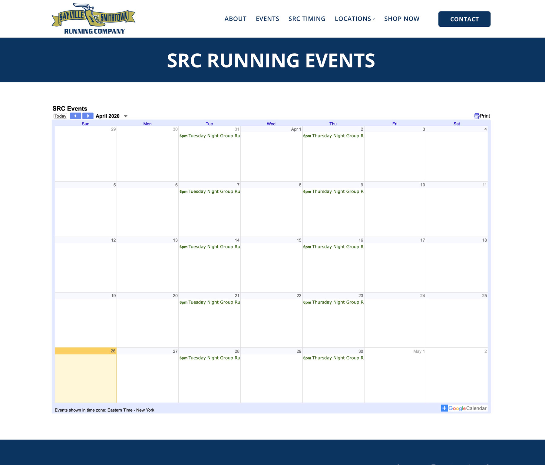 Events Sayville / Smithtown Running Co